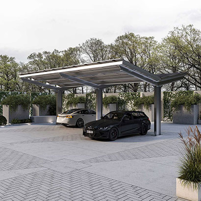 Wiata fotowoltaiczna – carport moc 20 kWP